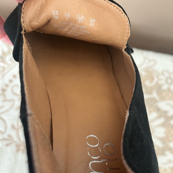 Franco Sarto Arthur Elegant Black Suede Loafers Size 7 - Picture 12 of 12